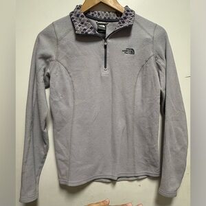 The North Face Lavender Zip-Up Sweater Size S